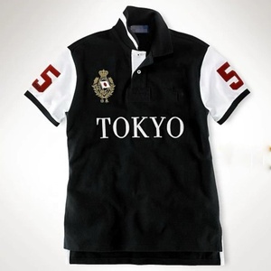 <span class=keywords><strong>Polo</strong></span> Uomo 100% Cotone di Alta Qualità con Logo Ricamato Personalizzato <span class=keywords><strong>T</strong></span>-<span class=keywords><strong>Shirt</strong></span> Casual Marchio Ralph Lauren City Tops - Product Image 4