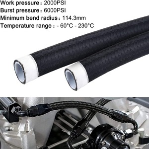 Teflon Oil Cooler Hose <b>PTFE</b> Braided AN6 AN8 AN10 3.6m 6m For Automotive Retrofit Upgrade - Product Image 4
