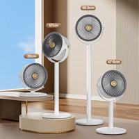 Ventilateur de sol électrique rechargeable 4000 mAh en gros, 5 vitesses, circulation d'air, contrôle numérique, ventilateur de refroidissement d'air domestique à batterie