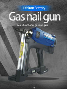 Fixation décorative sur le toit sans <span class=keywords><strong>gaz</strong></span> Batterie au lithium Électrique sans fil Encadrement de mur en béton Cloueuse en acier Pistolets à clous pour métal bois - Product Image 2