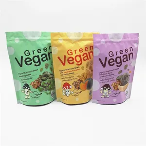 Vente en gros de sacs d'emballage de snacks biodégradables et réutilisables en PET avec logo personnalisé pour usage industriel pour pochette de mangue séchée