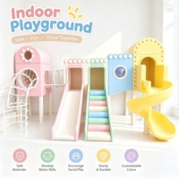 Ensemble d'équipements de jeu intérieur robuste et moderne, couleur macaron personnalisée, pour aire de jeux souple, maisonnette et salle de jeux pour enfants, idéal pour les cafés ludiques