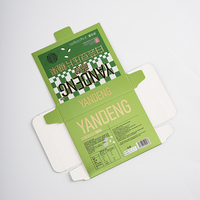 Emballage alimentaire personnalisé, boîte pliante en carton vert, boîtes en papier imprimées pour bonbons