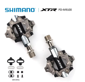 Juego de <span class=keywords><strong>Pedales</strong></span> <span class=keywords><strong>SHIMANO</strong></span> XTR PD-M9100 de Aluminio para Bicicleta de Montaña para <span class=keywords><strong>Pedales</strong></span> SPD con Calas SM-SH51, <span class=keywords><strong>Pedales</strong></span> de Carrera para Bicicletas de Carretera - Product Image 3