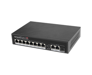 Switch PoE Gigabit de Alto Rendimiento de 10 Puertos con 1 Puerto SFP de Enlace Ascendente - Product Image 1