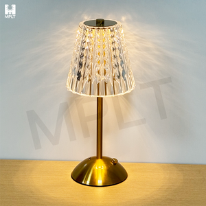 Pha Lê sạc không dây LED bảng đèn nhà hàng pin không dây Châu Âu Bắc Âu bàn ánh sáng cảm ứng điều khiển trang trí nội thất - Product Image 1