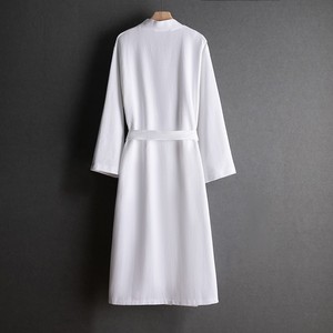 Wholesale Custom 100% Cotton Waffle <strong>Bathrobe</strong> Quick Dry Soft Skin Friendly With Custom Color &amp; Logo for Hotel Spa - Product Image 2