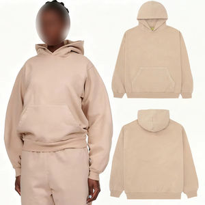 Sudadera con Capucha, Forrada de Algodón, Unisex, Gruesa, Cómoda, Elegante, Estilo Americano, de Diseñador, Talla Grande - Product Image 1