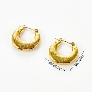 Pendientes de Aro Geométricos Irregulares de Acero Inoxidable para Mujer, Joyería Elegante para Oficina/Trabajo, Regalos - Product Image 6