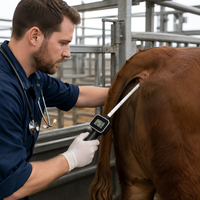 Détecteur d'ovulation portable pour animaux avec écran LCD clair rechargeable et prise en charge de plusieurs applications animales