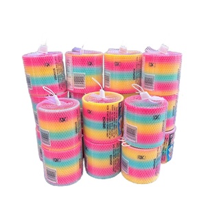 Cautivador y colorido arco iris círculo juego de plástico apilamiento juguetes para juegos creativos Cautivador y colorido arco iris círculo juego de plástico apilamiento juguetes para juegos creativos