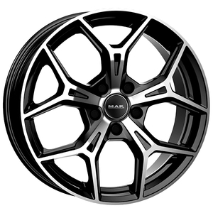 Jantes en alliage EPICA 7x17 5x108 ET 42 NOIR MIRROR 65.1 10.8 - Product Image 1