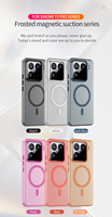Funda Protectora Magnética Esmerilada Multicolor para Teléfono Móvil Femenino, Compatible con 15 Pro, de Lujo, Resistente a Golpes, Ajuste 100% Perfecto