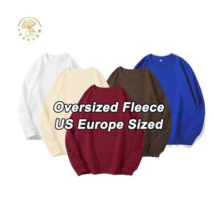 Sudadera Holgada de Algodón Grueso, Estilo Urbano, Fabricante de Ropa, Suave, Lisa, para Correr, Talla Grande - Product Image 1