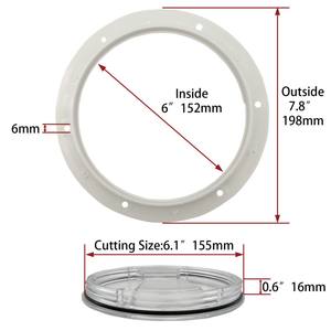 Gran oferta, <span class=keywords><strong>cubierta</strong></span> <span class=keywords><strong>de</strong></span> escotilla redonda <span class=keywords><strong>de</strong></span> plástico <span class=keywords><strong>de</strong></span> nailon anticorrosivo, placa <span class=keywords><strong>de</strong></span> <span class=keywords><strong>cubierta</strong></span>, inspección por tornillo para RV marino, yate, accesorios para barcos - Product Image 6