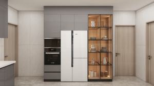 Ensembles de cuisines modernes sur mesure du Guangdong, prêts à assembler, de style traditionnel, en bois massif - Product Image 6