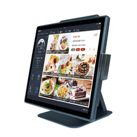 Hepsi bir pos makinesi yazıcı ile 17 inç dokunmatik ekran yazarkasa makine satış noktası sistemi pos makinesi fatura için