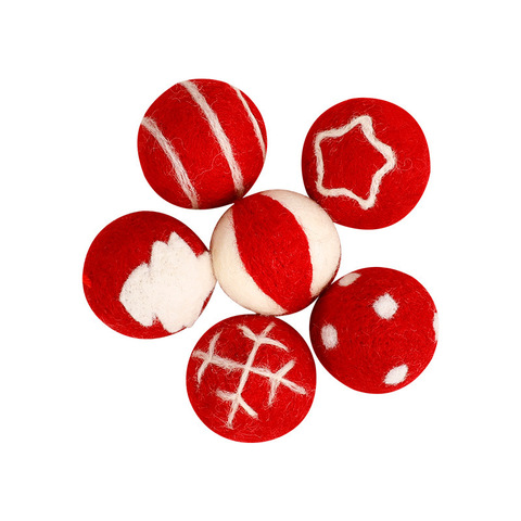 Bulk Wholesale Custom 3CM Wool Felt Handmade Eco-friendly Pom Poms Christmas Tree Ornaments Assorted Colors