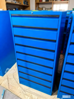 Armoire à tiroirs en métal robuste et économique pour garage, 10 tiroirs, coffre à outils coloré, 717*572*1730MM, atelier industriel, personnalisable
