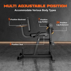 CZFIT Máquina Ajustable para Ejercicios de Piernas con Carga de Discos y Almohadilla de Hombro Desmontable, Herramienta de Entrenamiento para la Parte Inferior del Cuerpo - Product Image 4