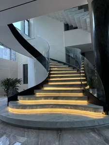 บันไดเหล็กแบบเกลียวบันไดสไตล์โมเดิร์นของโรงแรม - Product Image 2