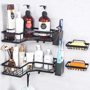 Wall Mounted Bathroom&amp;<strong>Kitchen</strong> Organizer Rack Bathroom <strong>Shower</strong> Organizer Suction Storage With Soap Holder <strong>Shower</strong> Caddy Shelf - Product Image 3