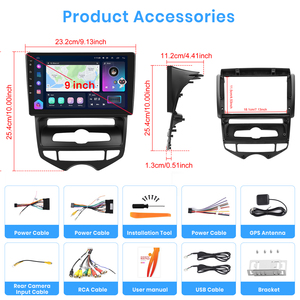 Autoradio Android Podofo 9'' 2+64G CarPlay Android Auto GPS WiFi FM RDS pour <span class=keywords><strong>Hyundai</strong></span> IX20 2012 OEM Factory - Product Image 5