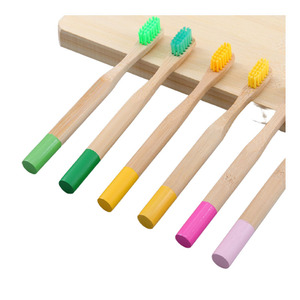 Custom logo charcoal Bamboo toothbrush wooden tooth brush for kids adult