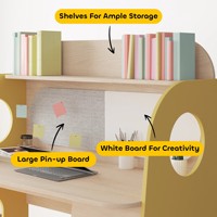 Bureau d'étude moderne en bois MDF pour enfants Nouveau design pour l'étude et le jeu des jeunes
