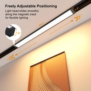 Modern <b>Magnetic</b> Floodlight Track Head 24V 15W <b>LED</b> Dimmable Adjustable 3000K-6000K Remote Control Track <b>Light</b> - Product Image 4