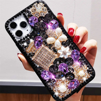 Botol Parfum Berlian Penuh Casing Ponsel Berhias Rhinestone Cocok untuk Iphone 17 Pro Max 13 16 Pro Max 15