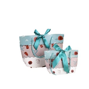 <span class=keywords><strong>Sac</strong></span> cadeau floral vert et jaune avec poignée pour l'anniversaire des enfants - Product Image 5