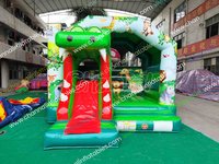 Parcours d'obstacles gonflable Crocodile, château gonflable extérieur décoratif, petite machine distributrice de bonbons pour enfants, jeu de carnaval