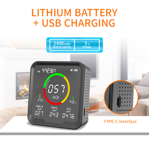 Nhà không khí trong nhà màn hình chất lượng CO2 Meter với dữ liệu logger các biện pháp Carbon Dioxide & nhiệt độ và độ ẩm - Product Image 6