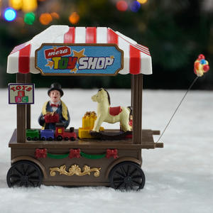 ร้านขายขนมสายไหมคริสต์มาส พร้อมฟังก์ชั่นหมุน และไฟ LED ของตกแต่งคริสต์มาส 2025 - Product Image 5