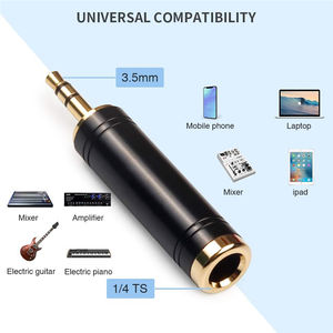 Nuevo <span class=keywords><strong>adaptador</strong></span> de Audio de 3,5mm y 1/4 pulgadas, Mini conector macho de 1/8 pulgadas, convertidor estéreo <span class=keywords><strong>hembra</strong></span> de 1/4 pulgadas, auriculares auxiliares - Product Image 4