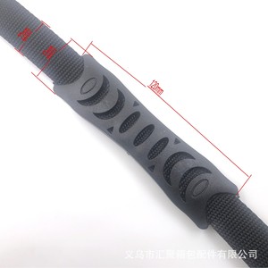 Asas de plástico moldeadas por inyección para bolsos, correas negras, accesorios de equipaje fáciles de transportar - Product Image 5