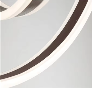 Zeal Lighting nordic modern Restaurant Acrylic circle chandelier ring pendant <b>light</b> for <b>kitchen</b> island - Product Image 6