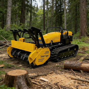 <b>Gasoline</b> Tracked Heavy Duty Self Propelled Land Clearing Machine High Flow Remote Control Forestry Mulcher - Product Image 2