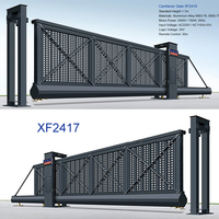 Puertas Cantilever PROUD XF2410 - Control de Acceso por Reconocimiento Facial y Código QR en Aleación de Aluminio con Control Remoto de 30m