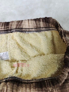Pantalons en flanelle à carreaux <span class=keywords><strong>de</strong></span> style coréen pour femmes, taille haute, nouvelle collection automne-hiver 2025, doublés en polaire, épais, amples, décontractés, à jambes larges - Product Image 5
