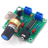 Carte d'amplificateur stéréo CM2038 5Wx2 canaux, module fini haute-fidélité, alimentation USB 5V DC, contrôle du volume