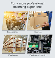 Pemindai Barcode 1D/2D Genggam yang Tangguh dan Tahan Lama, Cocok untuk Logistik Inventaris Gudang.