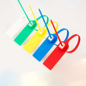 케이블 타이 메이커 플래그 태그 라벨 3.6*205mm 나일론 66 94V-2 메이커 나일론 케이블 타이 화이트 실리콘 재사용 가능 케이블 타이 - Product Image 6