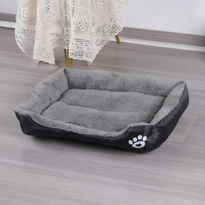 Large <b>Small</b> Multicolor Pet Products Modern Cotton Cat Dog Bed Heating Teddycow Cushion Bed - Product Image 2