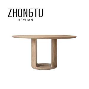 Diseño moderno <span class=keywords><strong>de</strong></span> lujo, tamaño personalizable, muebles <span class=keywords><strong>de</strong></span> mesa antiguos, <span class=keywords><strong>Ruleta</strong></span> <span class=keywords><strong>de</strong></span> madera Retro, mesas y sillas <span class=keywords><strong>de</strong></span> comedor redondas - Product Image 2