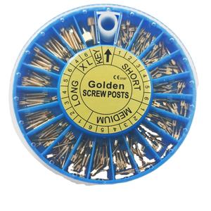 <span class=keywords><strong>Denxy</strong></span> dentale placcato oro in acciaio inox endodontico vite Post 240 pezzi e 2 chiavi materiali dentali per dentista strumento odontoiatrico - Product Image 3