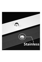Vente en gros de rails électriques noirs pour rideaux en plastique pour glissières S Wave Ripple Fold Accessories Built in Black Horizontal
