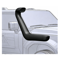 Kit de snorkel pour voiture pour Prado 250 Série 2024 et modèles suivants, 2.4L essence, 2.8L diesel, 4x4, accessoires tout-terrain, système d'admission d'air