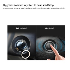 EASYGUARD Universal DC 12V EC002-BE2-NFC PKE Car Alarm System Passive Keyless Entry & <b>Remote</b> Engine Start NFC Lock Unlock - Product Image 3